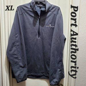PORT AUTHORITY Lightweight Gray Zip Pull-Over Men's Windbreaker Jacket, …